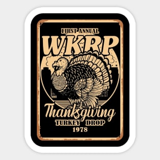 FIRST ANUAL WKRP - THANKS GIVING 1978 Sticker